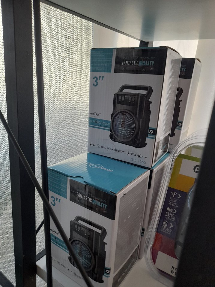 3" Siyah Bluetooth Kablosuz Hoparlör GTS-1360 - Görsel 3