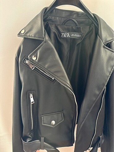 Zara Zara Kadın Suni Deri Biker Ceket