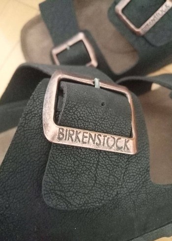 Birkenstock Kadın Siyah Toka Detaylı Terlik - Birkenstock