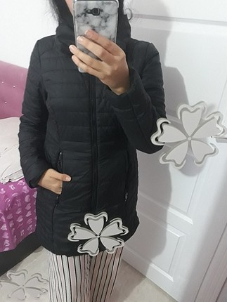 siyah şişme mont