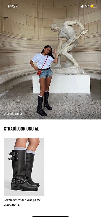 38 Beden Stradivarius çizme