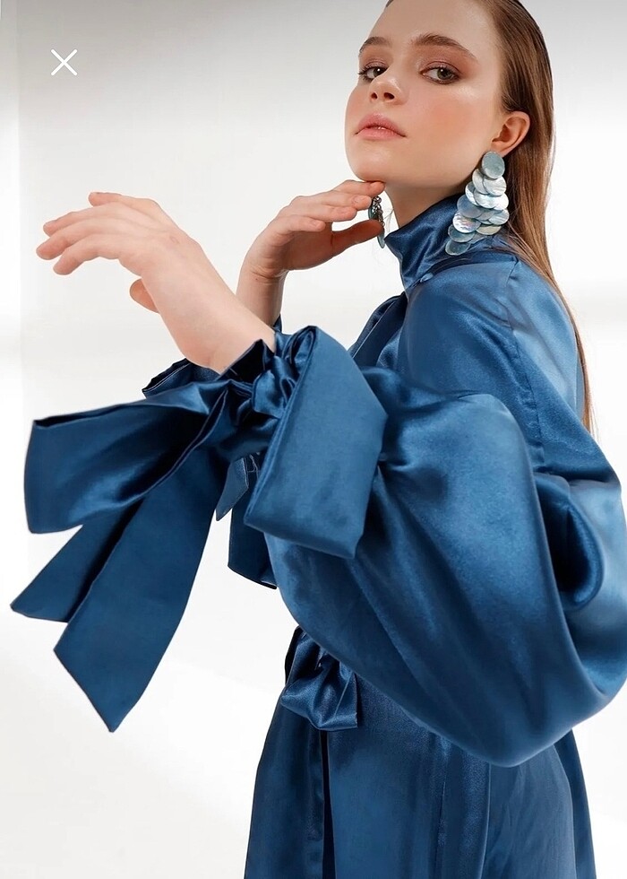 Huuq Saten Elbise - Görsel 3