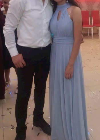 Buz mavisi Abiye - Görsel 6