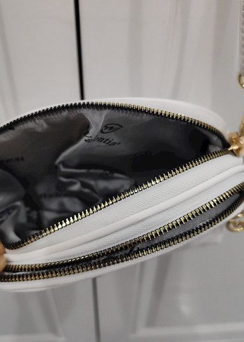 beyaz çapraz çanta - Görsel 2