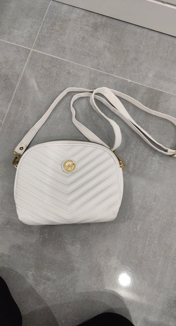 beyaz çapraz çanta - Görsel 4