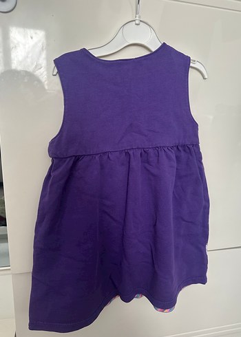 Mor Kolsuz Kız Çocuk Elbisesi - Görsel 3