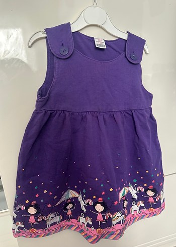 Mor Kolsuz Kız Çocuk Elbisesi - Görsel 2