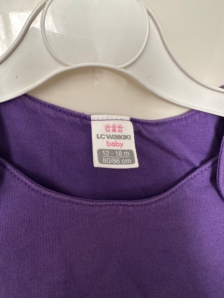 Mor Kolsuz Kız Çocuk Elbisesi - Görsel 4