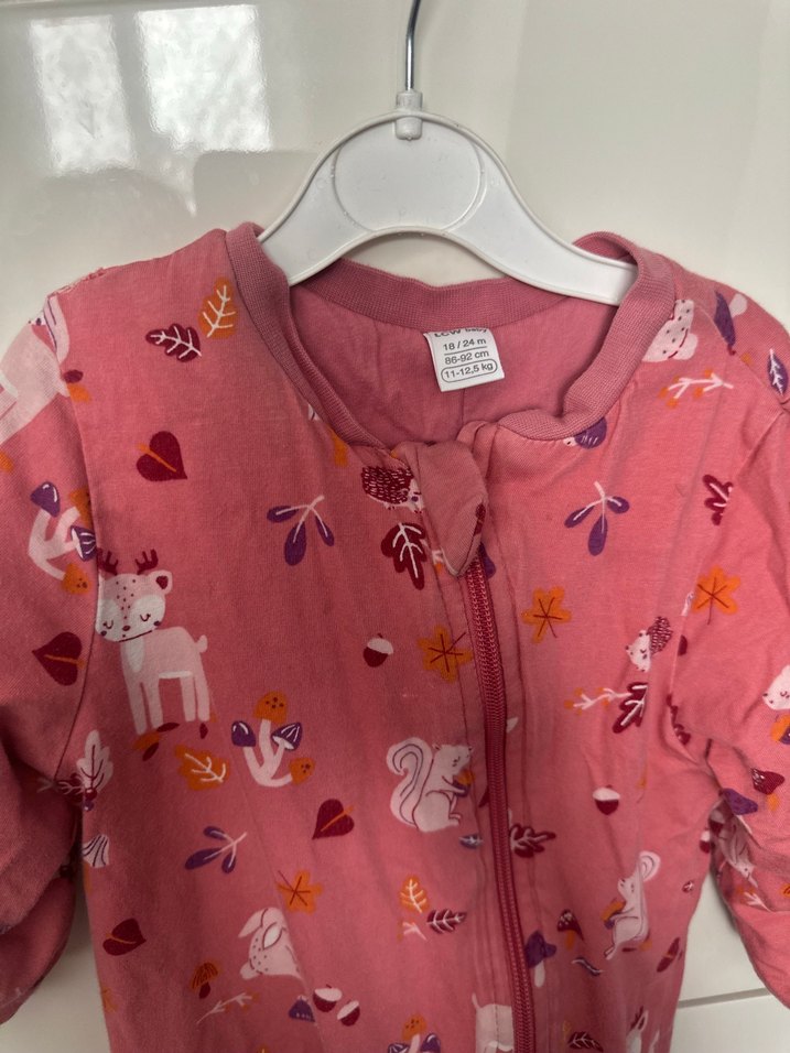 Kız Çocuk Fermuarlı Polar Tulum Pijama - Görsel 4