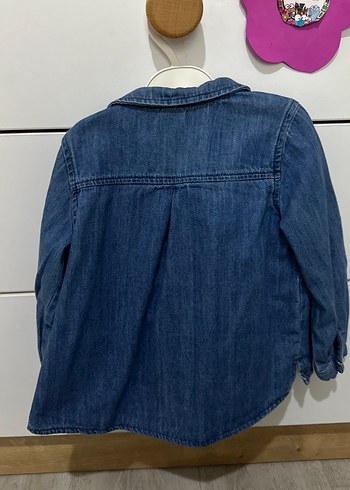 Düğmeli Kız çocuk Kot Ceket - Görsel 4