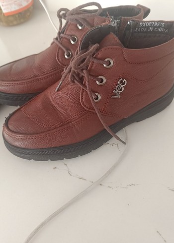 Kahverengi Deri Erkek Klasik Ayakkabı - Görsel 4