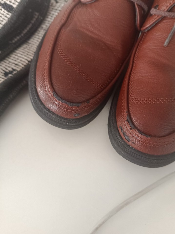 Kahverengi Deri Erkek Klasik Ayakkabı - Görsel 3