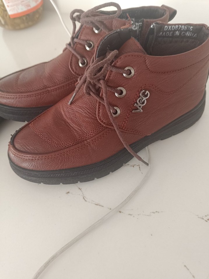 Kahverengi Deri Erkek Klasik Ayakkabı - Görsel 4