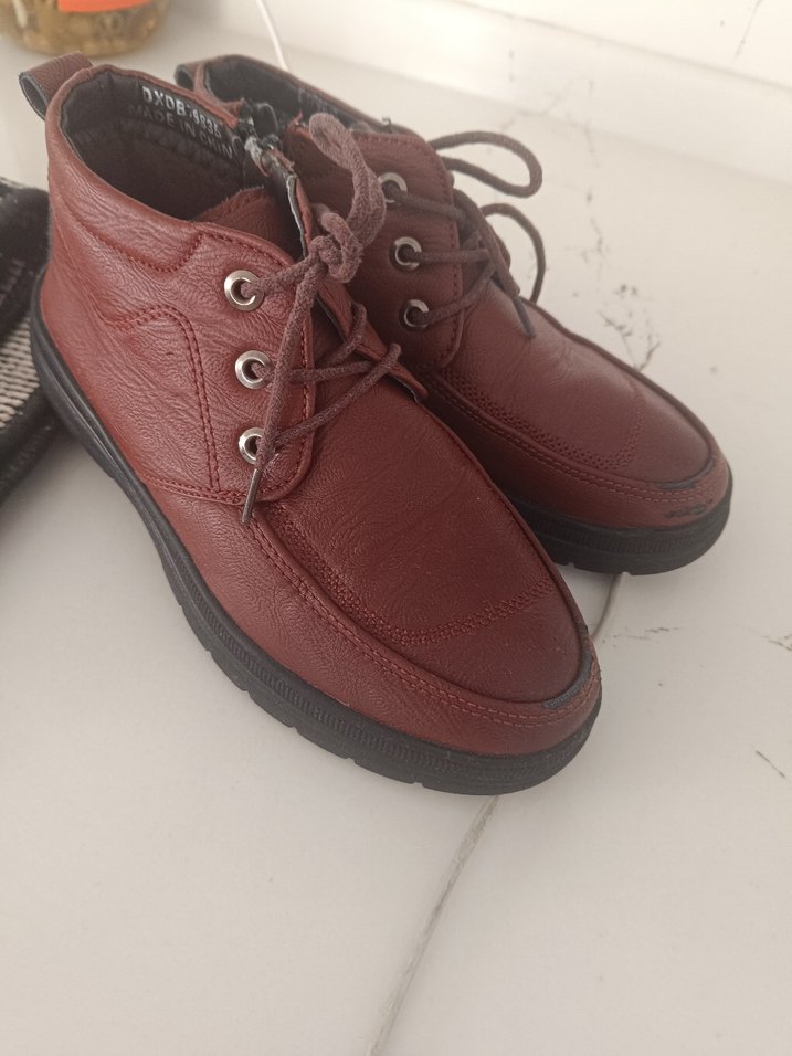 Kahverengi Deri Erkek Klasik Ayakkabı - Görsel 2