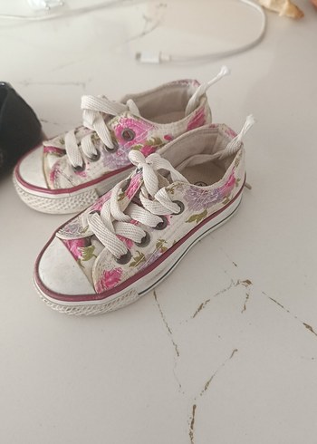 Velcro bantlı beyaz bağcıklı kız çocuk spor ayakkabı - Görsel 4