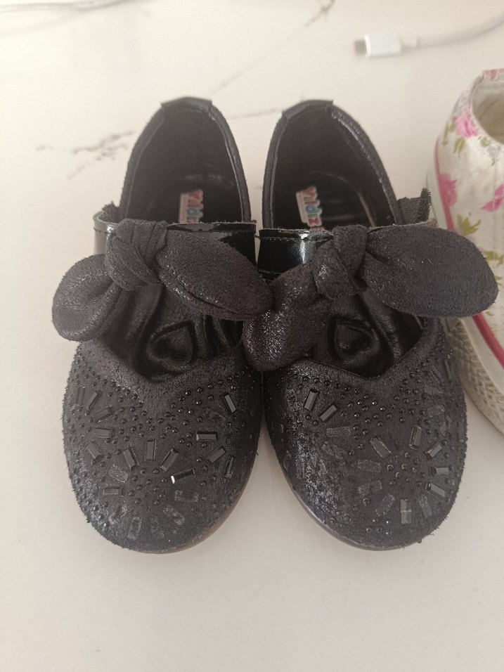 Velcro bantlı beyaz bağcıklı kız çocuk spor ayakkabı - Görsel 2