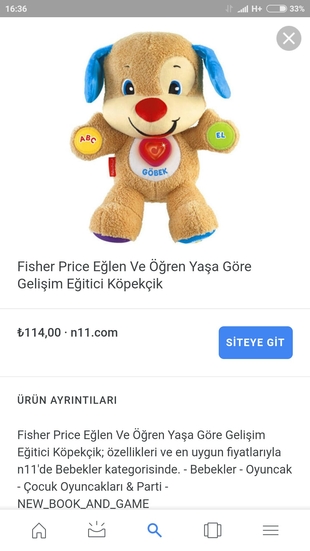 fissher price egitici kopekcik