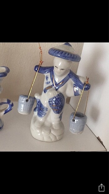  Beden mavi Renk #süs #biblo #vintage #seramik #porselen #çini #ev #dekor #mini
