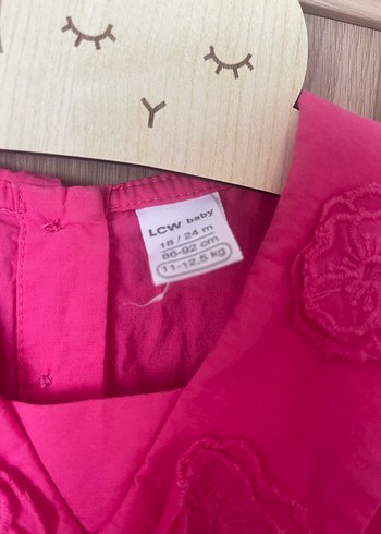 LC Waikiki Pembe Fırfırlı Kız Çocuk Elbise