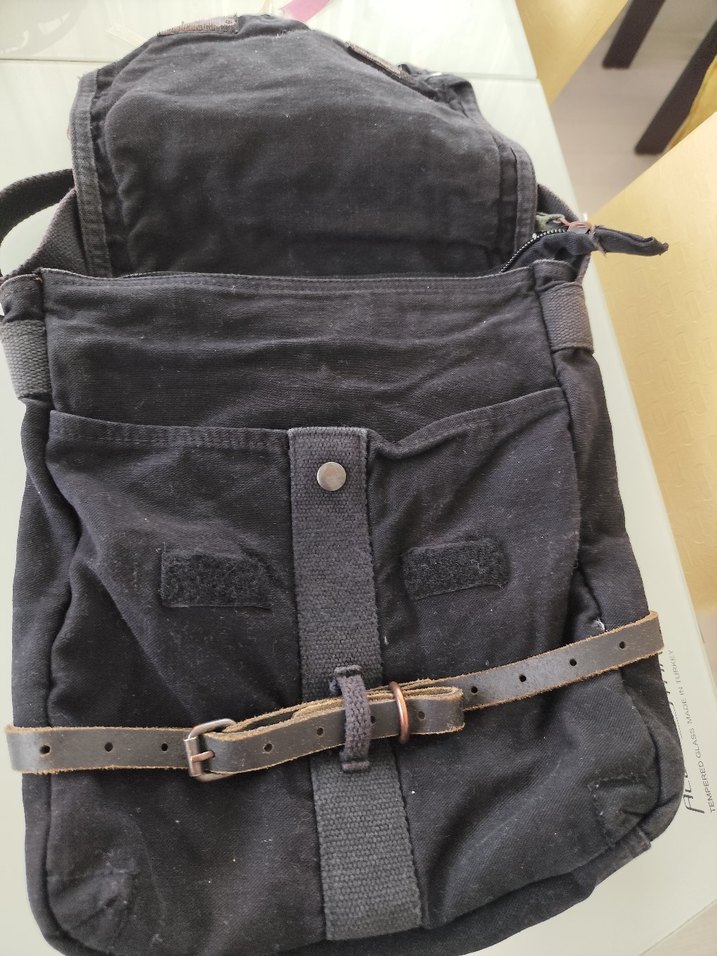 Gotik Siyah Biker Omuz Çantası - Görsel 3