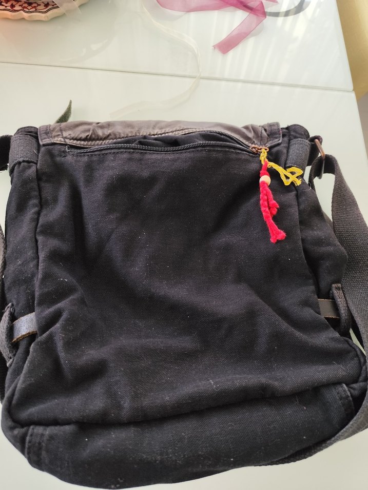 Gotik Siyah Biker Omuz Çantası - Görsel 2