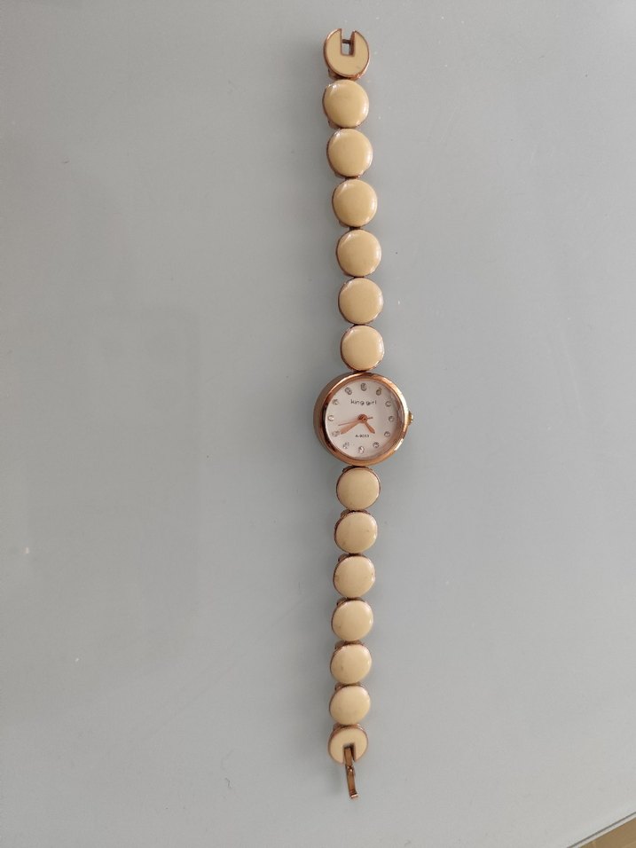 Bej Boncuklu Kadın Saat - Görsel 4