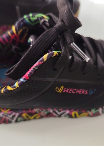 Renkli Bağcıklı Skechers Kadın Spor Ayakkabı - Görsel 4