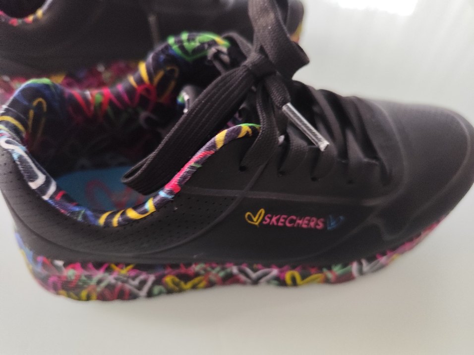 Renkli Bağcıklı Skechers Kadın Spor Ayakkabı - Görsel 4