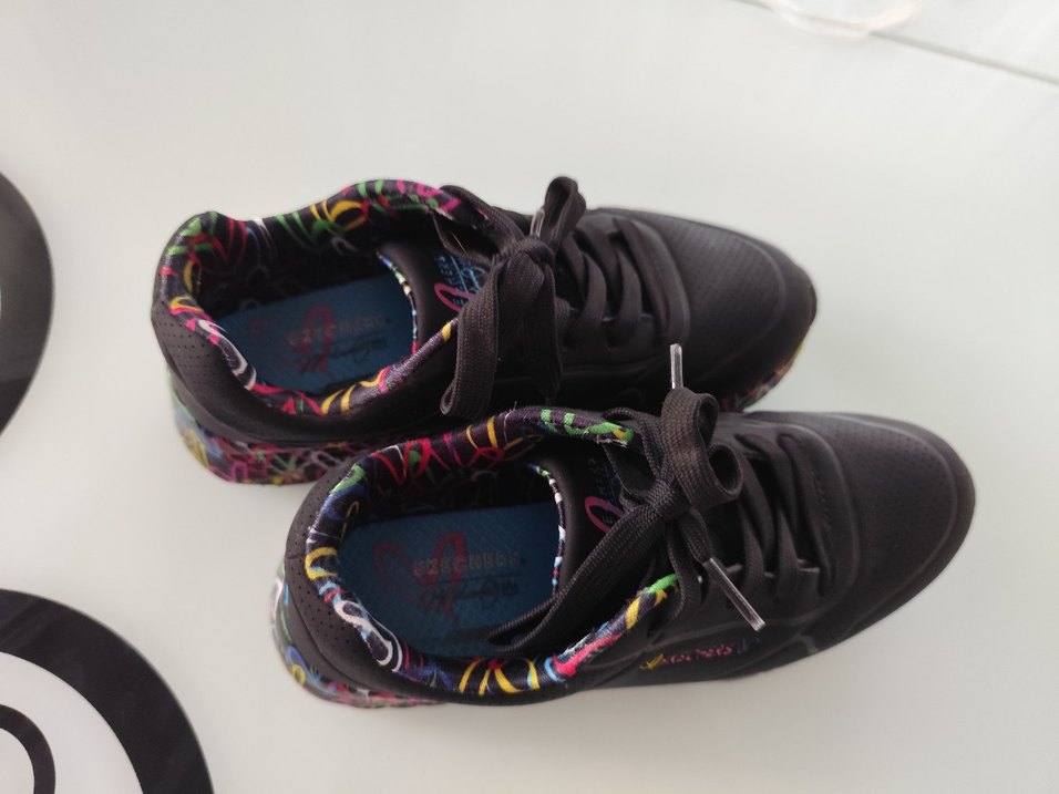 Renkli Bağcıklı Skechers Kadın Spor Ayakkabı - Görsel 3