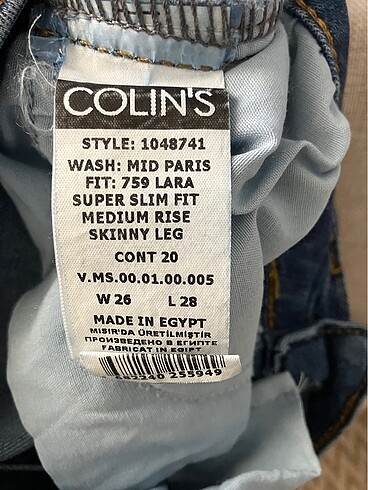 26 Beden COLİNS PANTOLON