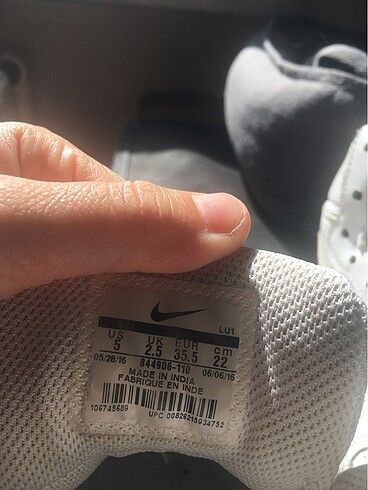 35,5 Beden 35,5 numara orijinal Nike ayakkabı