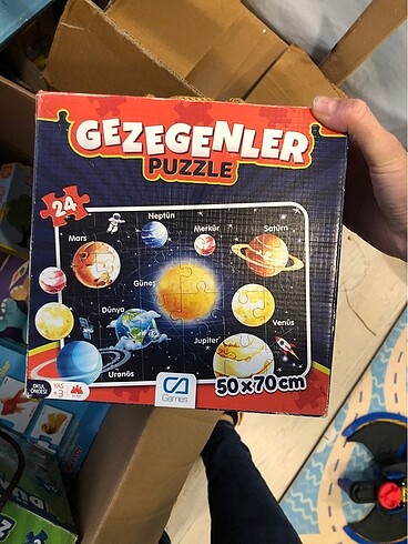 Büyük parcalı gezegenler puzzle