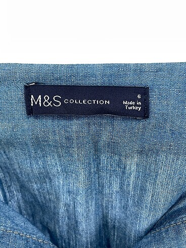 34 Beden mavi Renk Marks & Spencer Kısa Elbise %70 İndirimli.