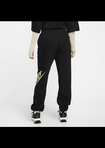 Nike Siyah Loose Fit Spor Kadın Eşofman Altı