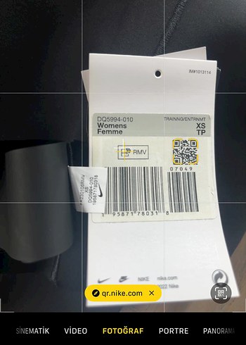 Nike Nike orijinal etiketli Siyah Mini Sıkı Spor Şort