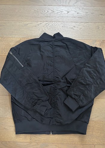 Nike çift taraflı Siyah Oversize Bomber Ceket - Görsel 7