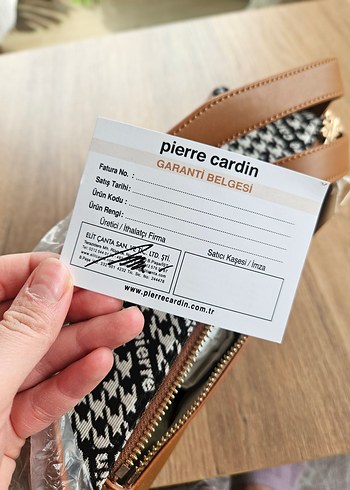 pierre cardin orijinal sıfır canta - Görsel 7