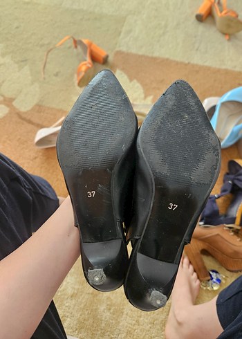 küçük  topuklu bambi is ayakkabisi - Görsel 5