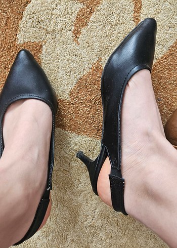 küçük  topuklu bambi is ayakkabisi - Görsel 2