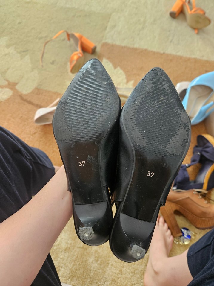 küçük  topuklu bambi is ayakkabisi - Görsel 5