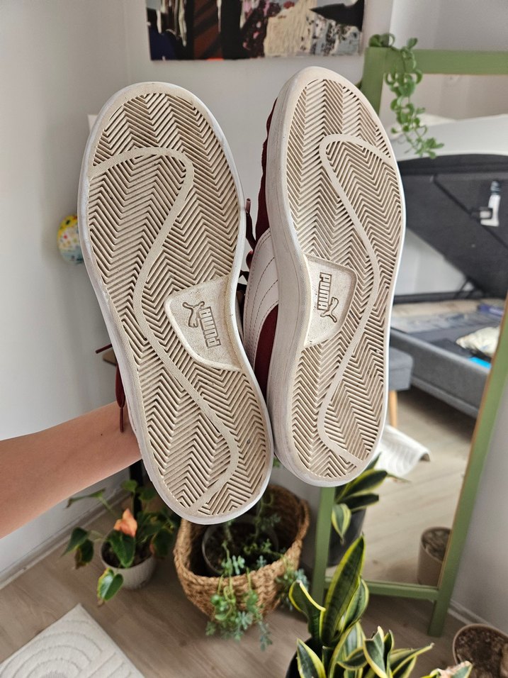 erkek Kırmızı Puma Spor Ayakkabı smash 3.0 bucks modeli - Görsel 4