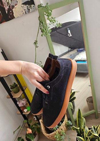 Erkek Lacivert Süet Günlük Ayakkabı - Görsel 3