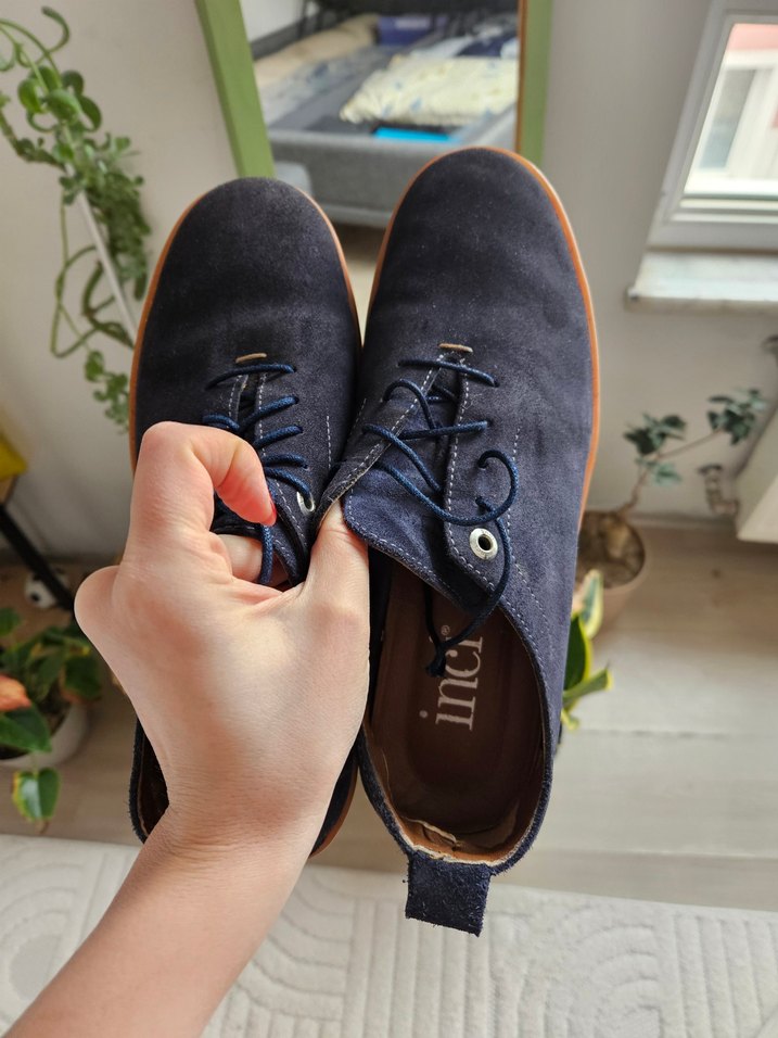 Erkek Lacivert Süet Günlük Ayakkabı - Görsel 5