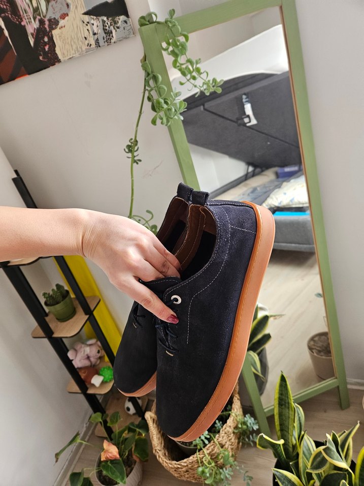 Erkek Lacivert Süet Günlük Ayakkabı - Görsel 3