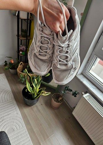 Sketchers,Beyaz Bağcıklı Kadın Spor Ayakkabı - Görsel 3