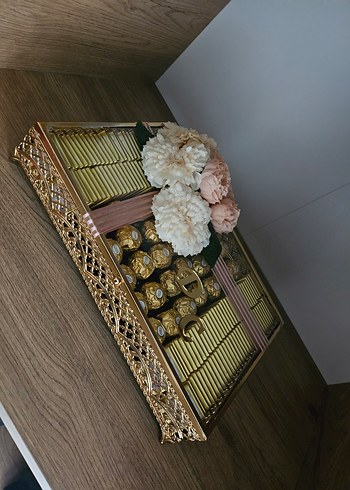 Altın Renkli Parlak isteme kutusu, aynali - Görsel 6