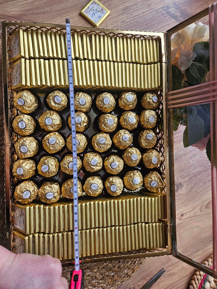 Altın Renkli Parlak isteme kutusu, aynali - Görsel 2