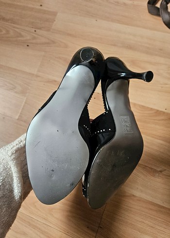 Siyah Stiletto Terlik - Görsel 5