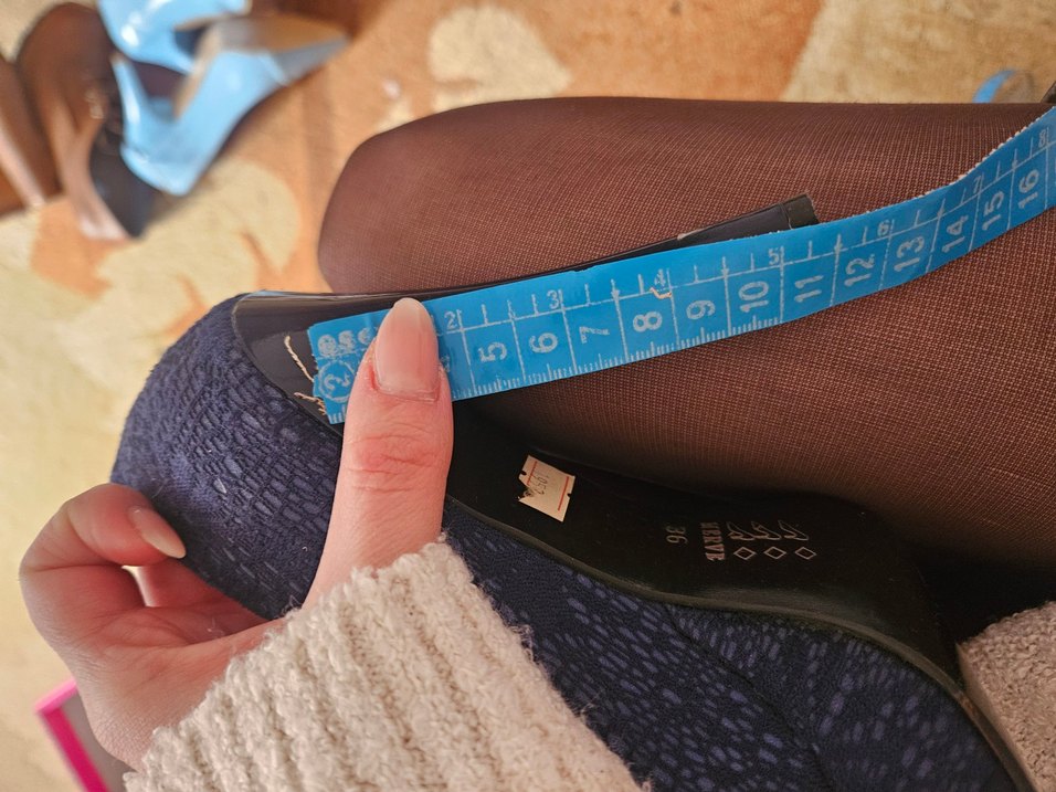 Kadın Lacivert Pileli Platform Topuklu Ayakkabı - Görsel 3