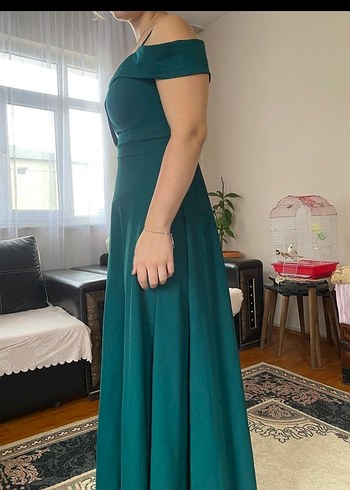 zümrüt yeşili abiye - Görsel 6